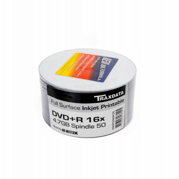 Traxdata RITEK DVD+R 4,7GB 16X TISKNUTELNÝ SP*50 906SP50N...