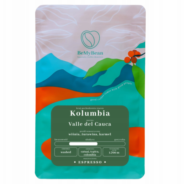 BeMyBean Kávová zrna Kolumbie Valle del Cauca 250 g