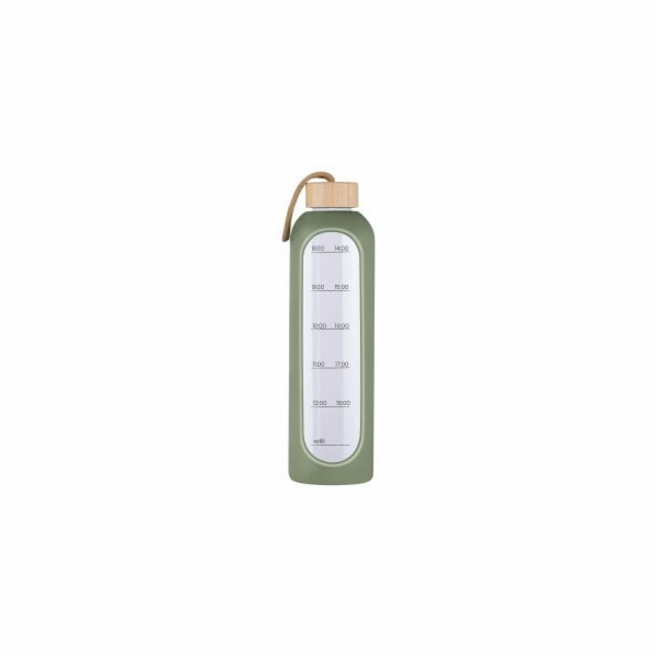 Krups Skleněná láhev KiCA Hydro 1000 ml - olivová