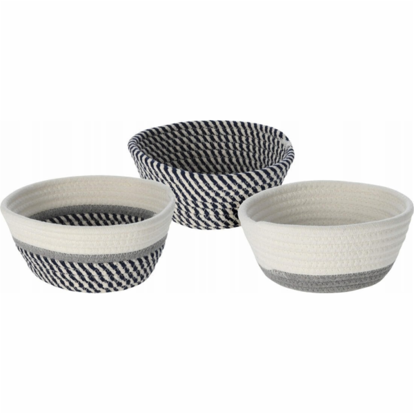 Home Styling Collection Bavlněný úložný košík, 18 x 8 cm
