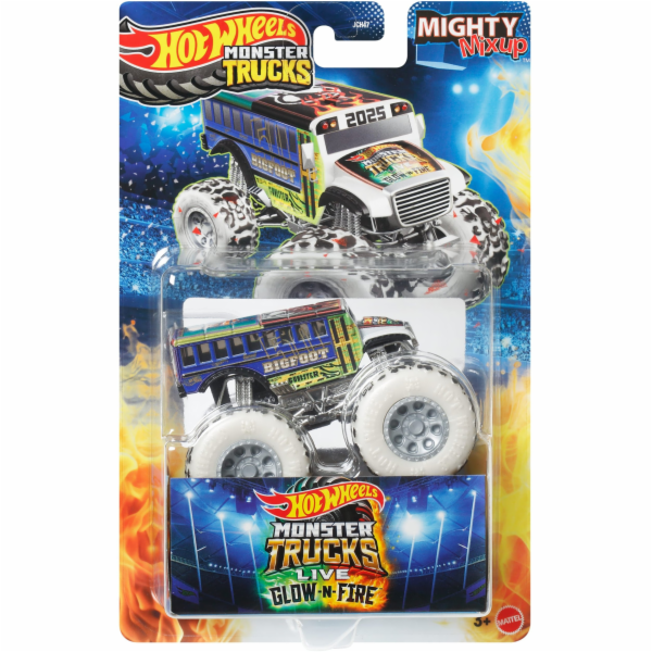 Mattel Hot Wheels Monster Truck Live Glov & Fire Mighty M...