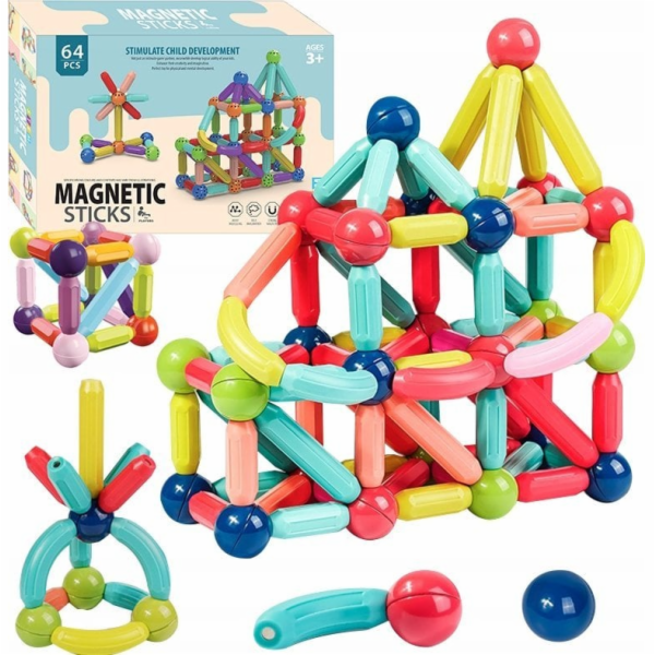 Egaleco L73G4 VELKÉ MAGNETICKÉ BLOKY 64 KS. PRO