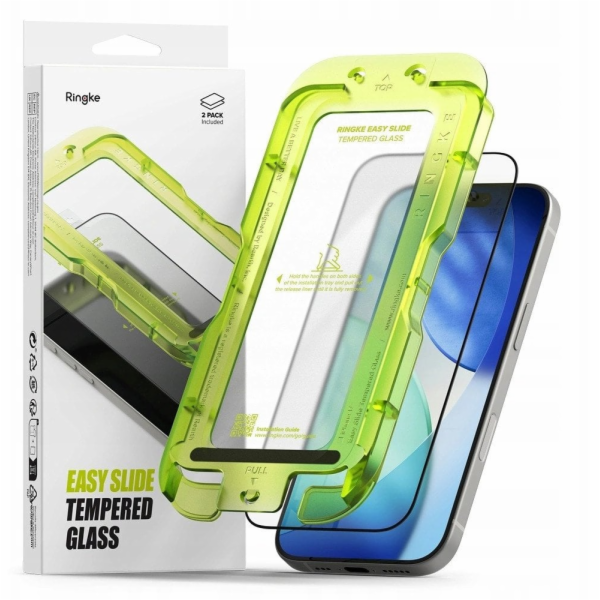 Ringke Tvrzené sklo Easy Slide pro Apple iPhone 17 černé ...