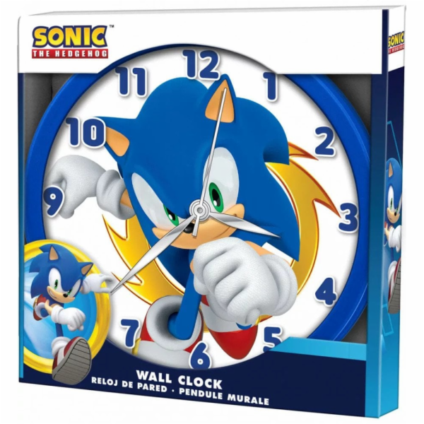 KIDS Nástěnné hodiny 25cm pro děti / Sonic / Snc3002