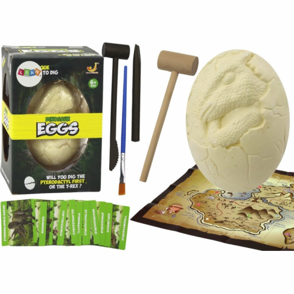 LeanToys Dinosauří vejce Fosílie Vykopávky Archeolog 12 D...