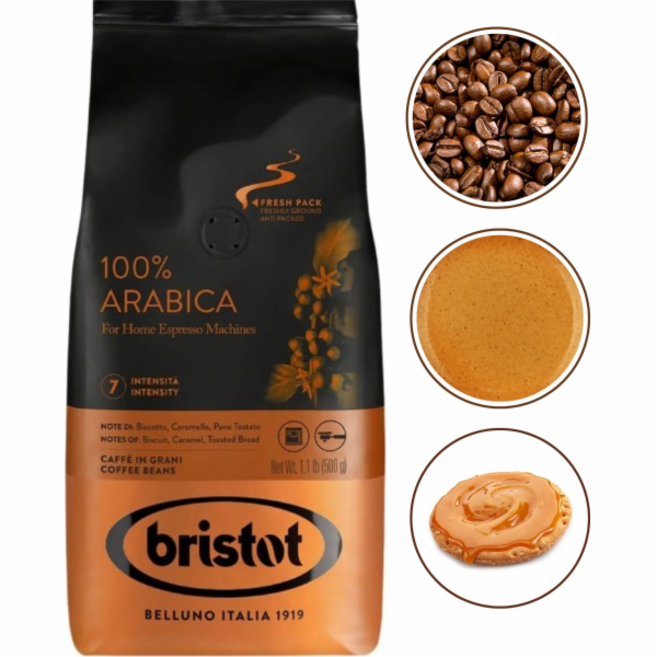 Bristot Beans kávová zrna 500 g