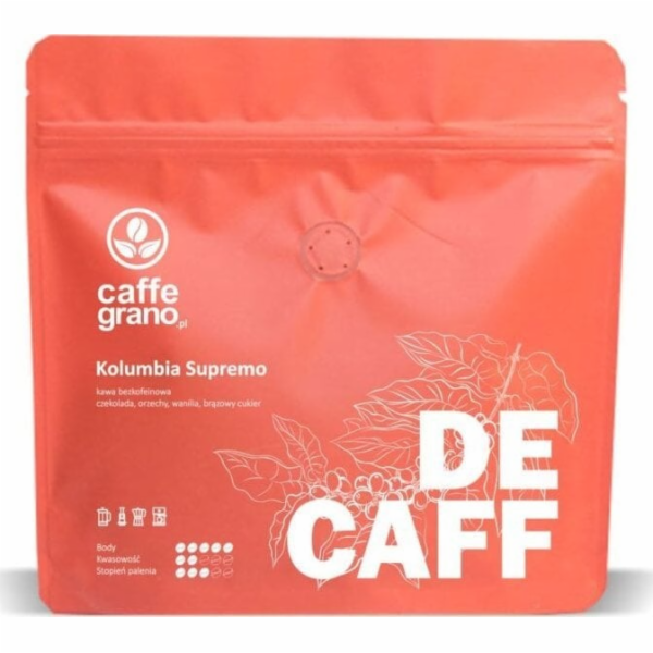 Caffe Grano Supremo švýcarská káva v zrnech 250 g