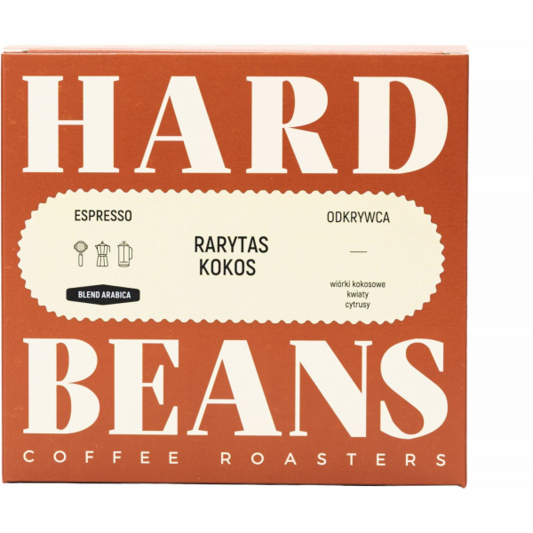 Hard Beans Coffee Kávová zrna Tvrdá zrna Rarytas Kokosové...
