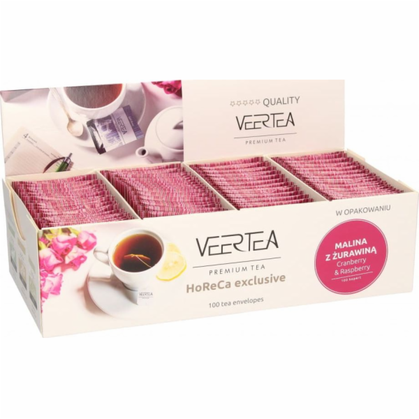 VEERTEA PREMIUM 100 sáčků BRUSINKA A MALINA 2g