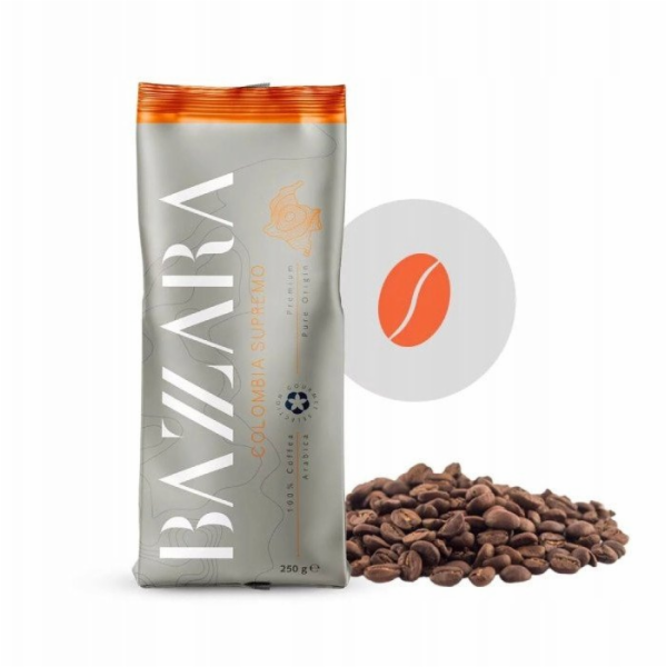Bazzara Kávová zrna ESPRESSO COLUMBIA SUPREMO 250g
