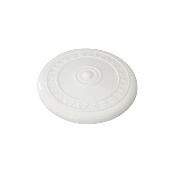 EBI Hračka Gumový frisbee Bílá/Vanilka 23cm