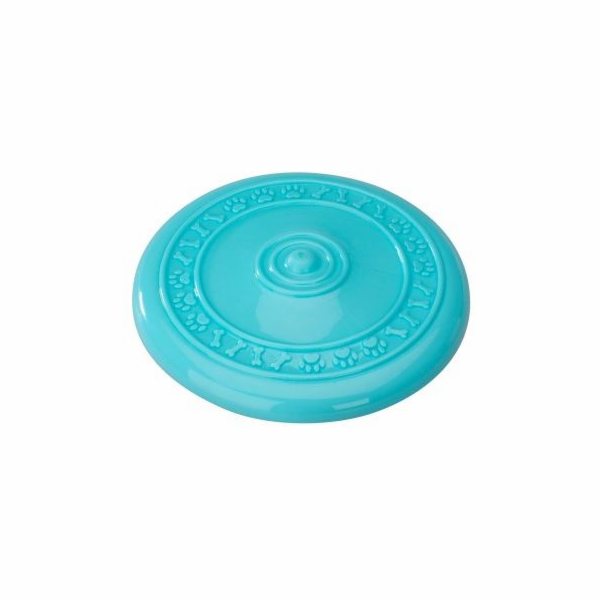 EBI gumová frisbee hračka modrá/mátová 23cm