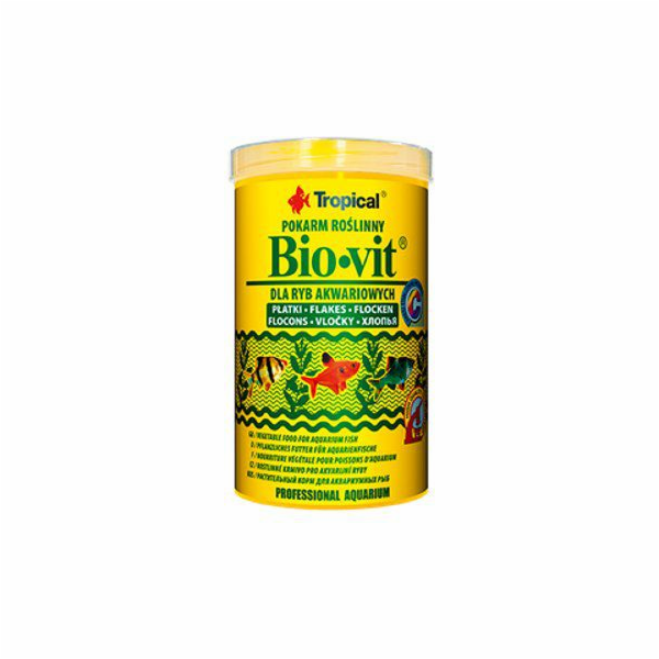 Tropical Bio-Vit* rostlinné krmivo pro ryby 1000ml/200g