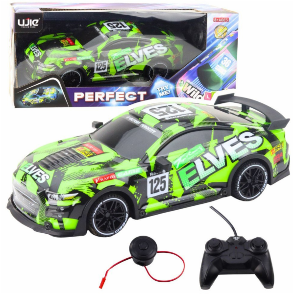 LeanToys R/C sportovní auto se zeleným zvukem