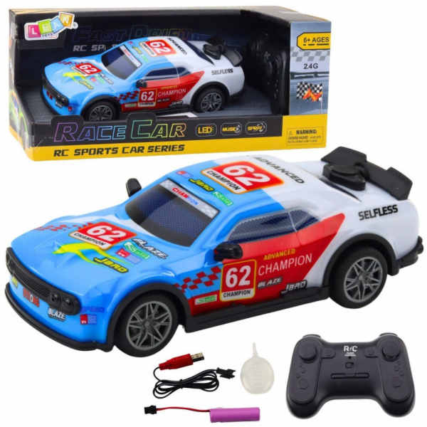LeanToys RC dálkové ovládání sportovních aut, světla, vod...