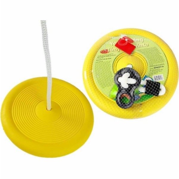 Lean Sport Swing Kulatá zahradní houpačka pro děti 423 Žlutá