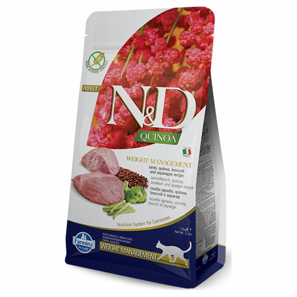 Farmina N&D Quinoa pro kočky s quinoou Weight management ...