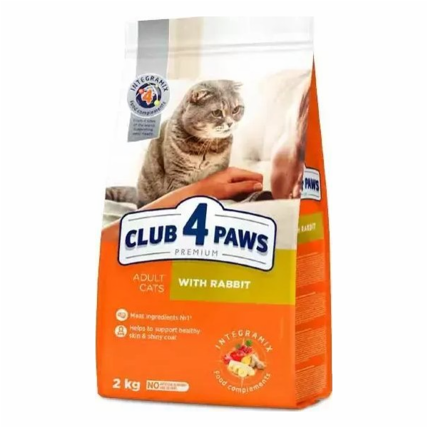 Club 4 Paws CLUB4Ł CAT 2kg EX RABBIT
