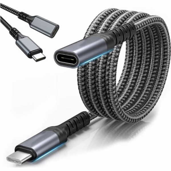Zenwire USB-C - USB-C 2m černý USB kabel
