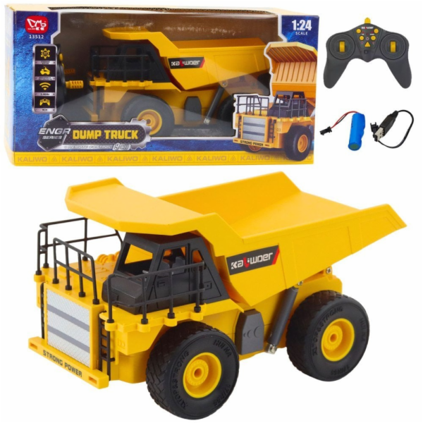 LeanToys Dálkově ovládaný stavební sklápěč RC LED světla ...