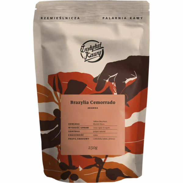 Instytut Kawy Kávová zrna Institute Coffee Brazil Cemorra...