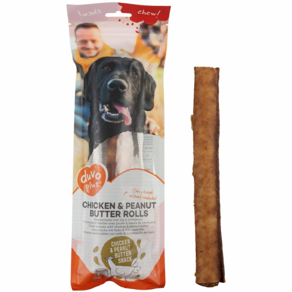 Duvo+ PASKLÍČEK PRO PSY 290g KUŘECÍ A ARAŠÍDOVÉ MÁSLO TYČ...