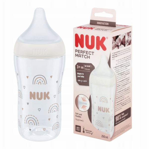 NUK LAHEV PP 260ML SIL SM DUHA 10742026 1/6