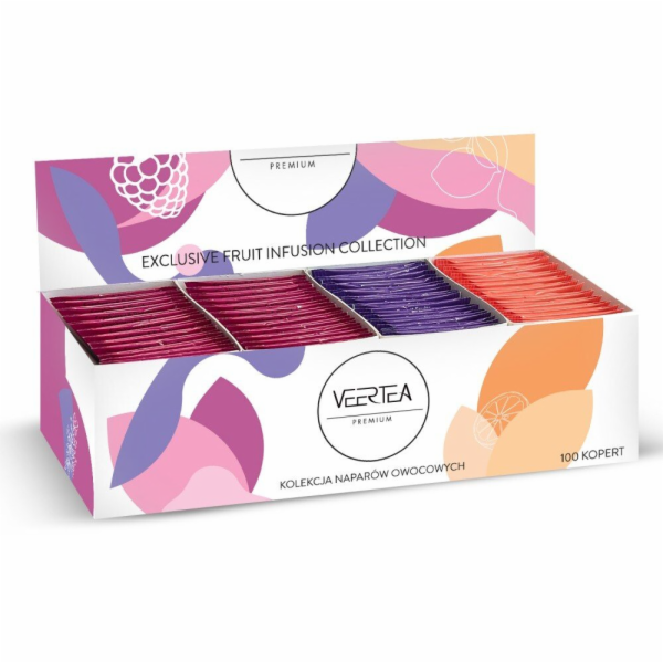 VEERTEA PREMIUM Kolekce ovocných čajů 100 sáčků