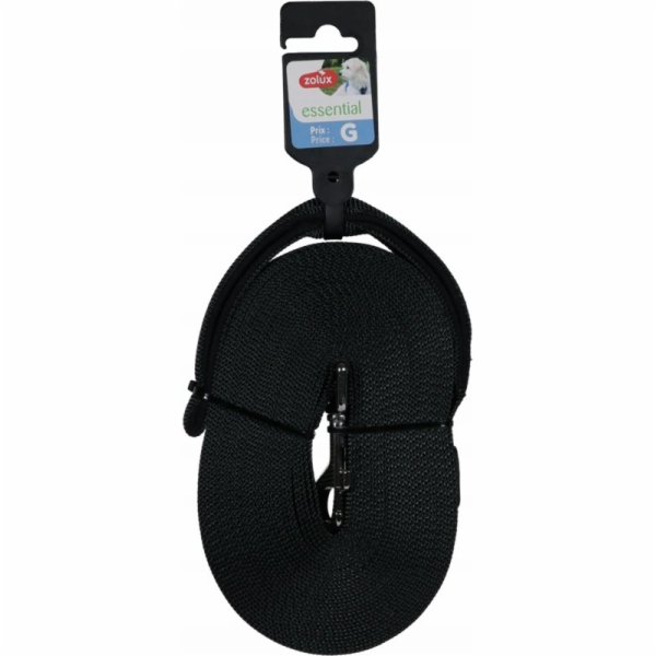 Zolux Dlouhé vodítko pro psy 10m 20mm černé