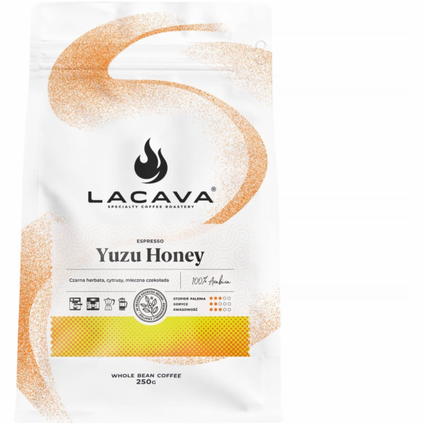 LaCava Yuzu kávová zrna s medem 250g