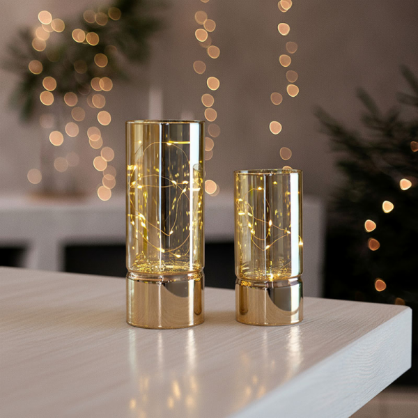 Solight sada dvou vánočních LED světélek, 15/20cm, 30x LE...