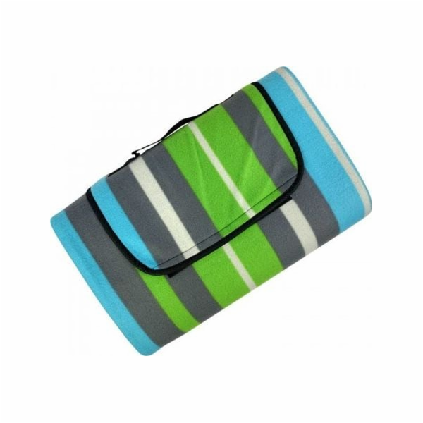 Pikniková deka PROMIS, zelené pruhy, 200 cm x 150 cm