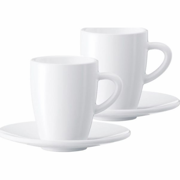 Jura Sada 2 šálků s podšálky na espresso (Sada 2 šálků s ...