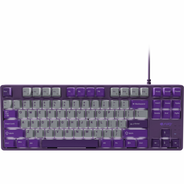 Natec Mechanická klávesnice Fury Kanabo K2 US, šedo-fialová