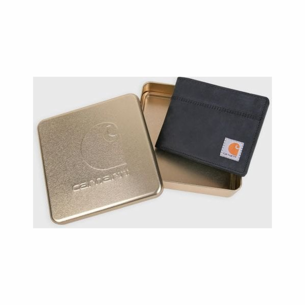 Carhartt Kožená peněženka Saddle Bifold, černá