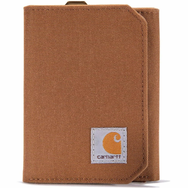 Carhartt Peněženka Nylon Duck Trifold Hnědá
