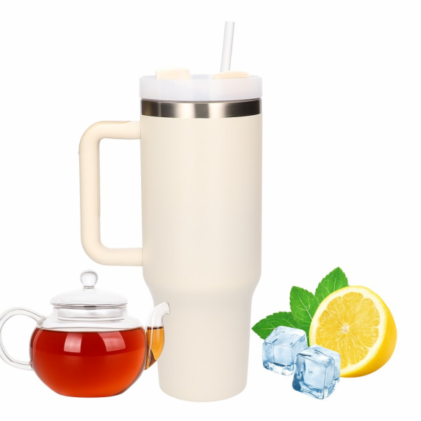ExtraLink Termohrnek Černý les s brčkem a uchem, 1200ml, ...