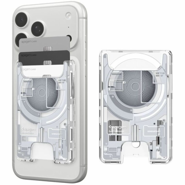 Spigen Peněženka Ultra Hybrid MagSafe, zero one bílá