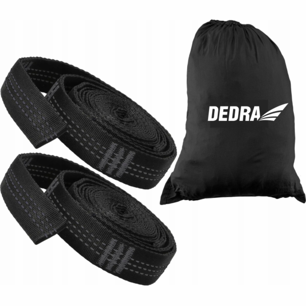 DEDRA Popruhy Hammock 3m, 1+10 smyček, 2 ks, taška