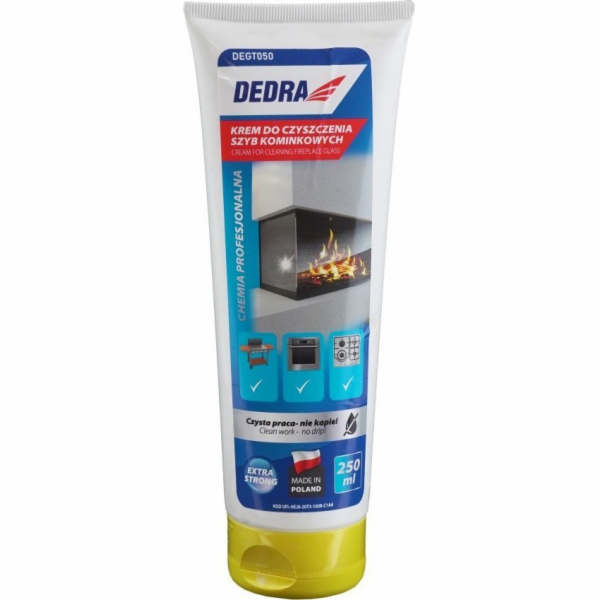 DEDRA čisticí krém na krbové sklo 250ml