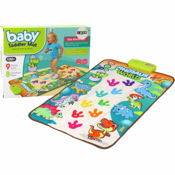 LeanToys Vzdělávací interaktivní taneční podložka s dinos...