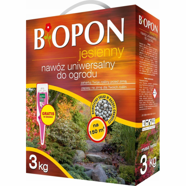 BIOPON Univerzální podzimní hnojivo 3kg