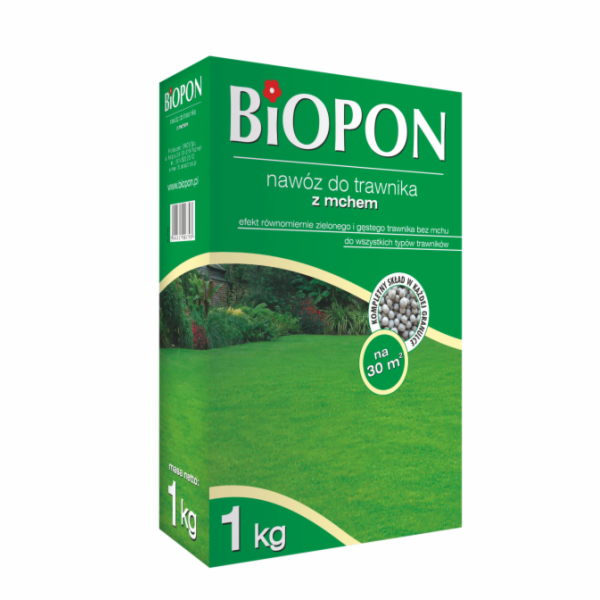 BIOPON granulované hnojivo pro trávníky s mechem 3kg (1050)