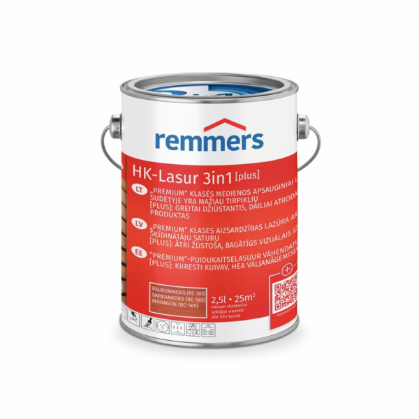 Remmers HK-Lasur 3v1, mahagonová barva, 2,5 l