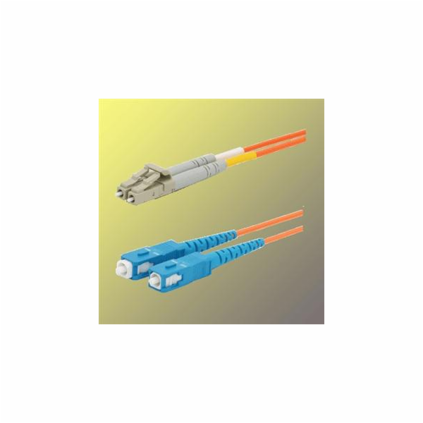 Optický patchkabel duplex LC-SC 50/125 µm MM,7m, OM2
