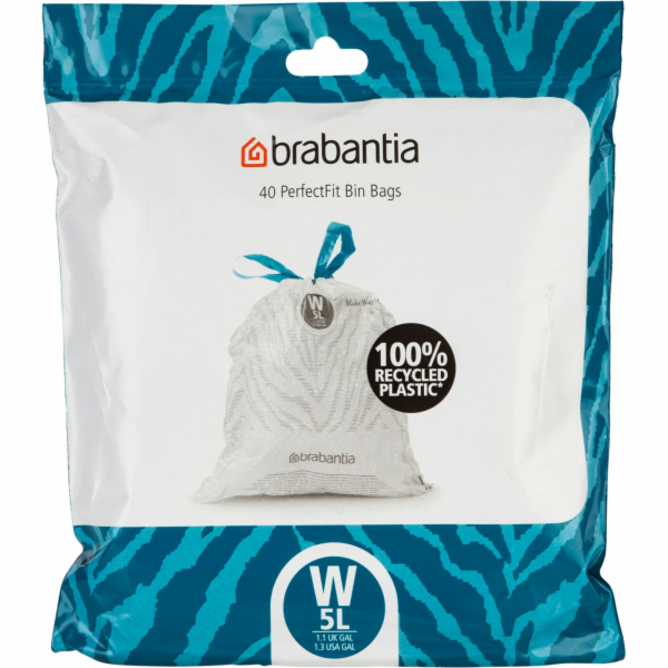 Brabantia PerfectFit Müllbeutel NewIcon, Codierung W (5 L...