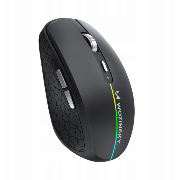 Wozinsky Bezdrátová myš WMGK-1132 s RGB podsvícením - černá