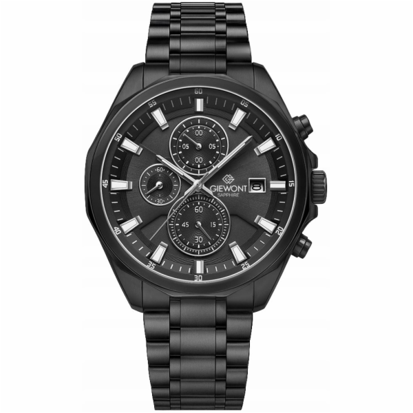 Giewont Pánské hodinky Chronograph Sapphire Black GW7290-B1