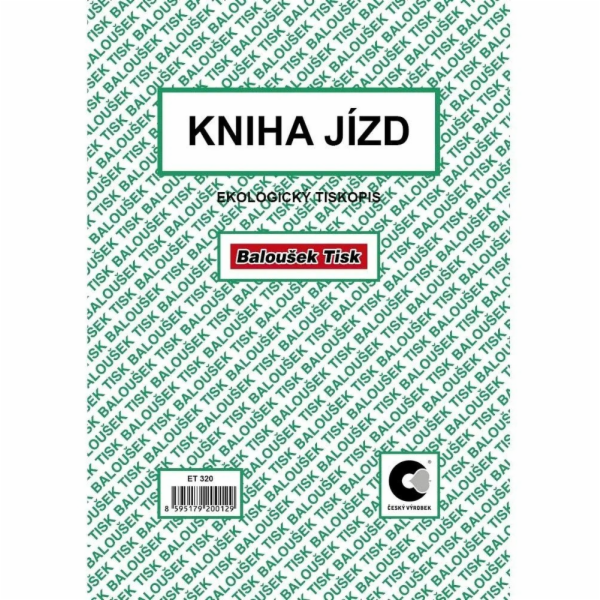 Kniha jízd ET320  A5  3x52listů/Kniha jí