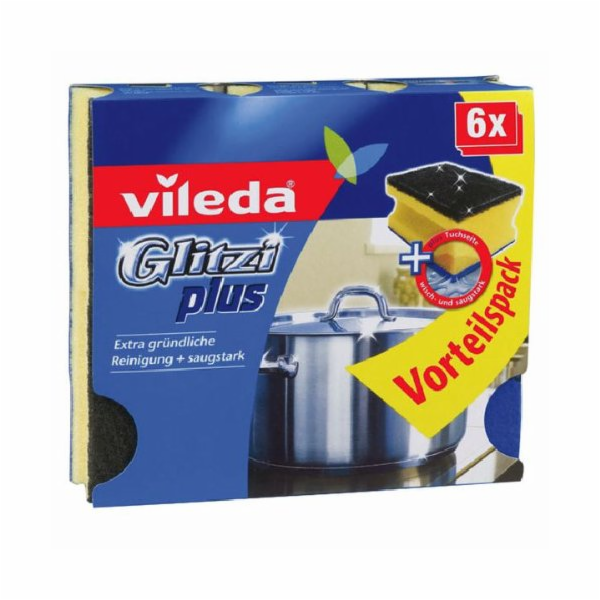 Houbičky na mytí Vileda Glitzi Plus 6ks